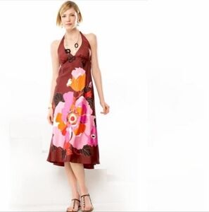 Banana Republic Silk Halter Dress NWT